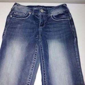 Denim blue jean Capri's